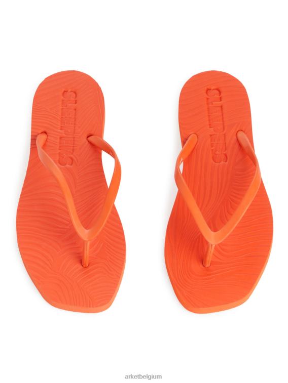 ARKET schoenen 0DXJP710 oranje slapers taps toelopende slippers vrouwen