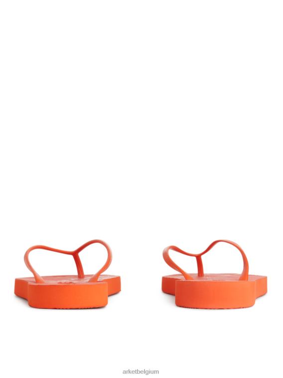 ARKET schoenen 0DXJP710 oranje slapers taps toelopende slippers vrouwen