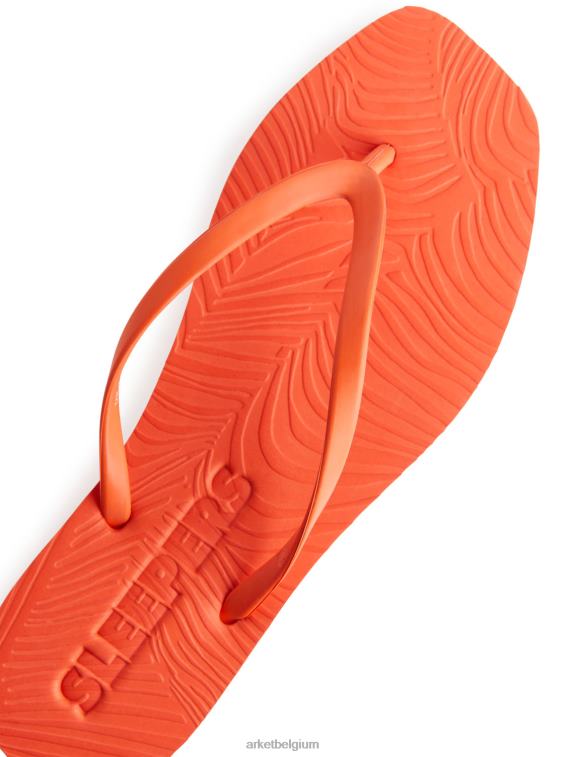 ARKET schoenen 0DXJP710 oranje slapers taps toelopende slippers vrouwen