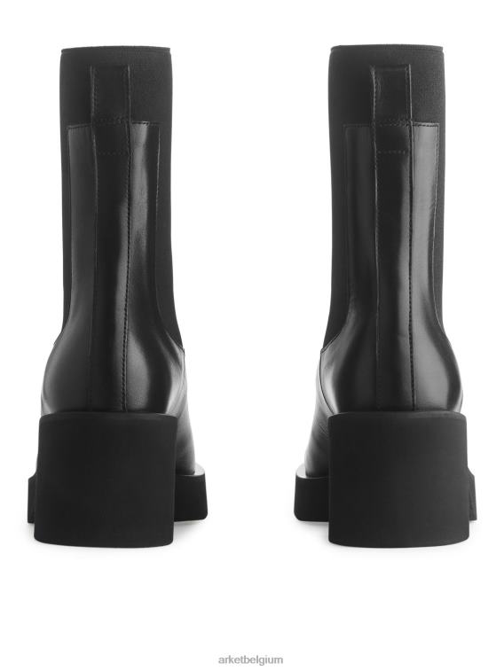ARKET schoenen 0DXJP737 zwart Chelseaboots met hak vrouwen