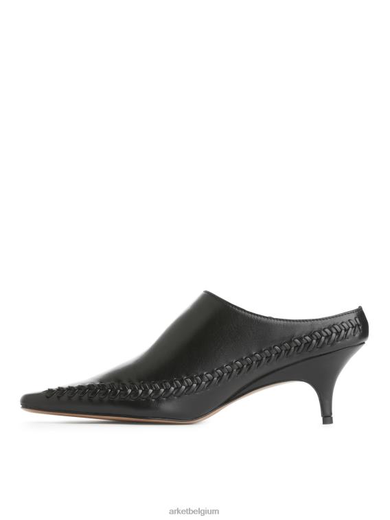 ARKET schoenen 0DXJP687 zwart Muiltjes met kittenhak vrouwen