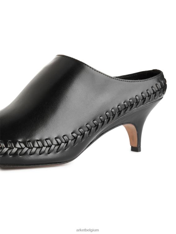 ARKET schoenen 0DXJP687 zwart Muiltjes met kittenhak vrouwen