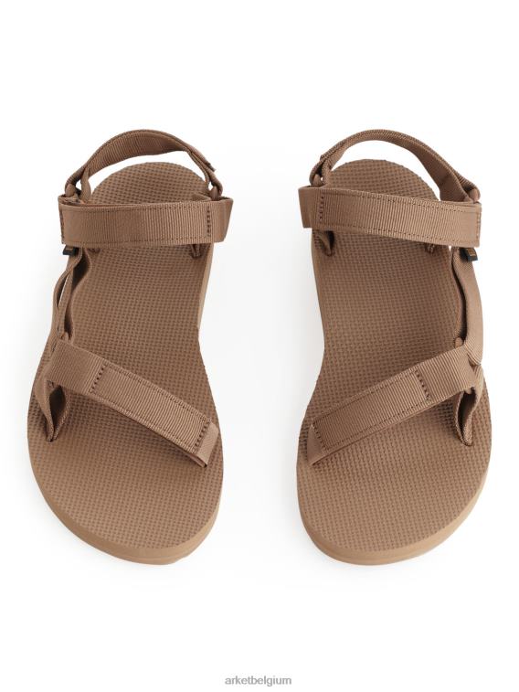 ARKET schoenen 0DXJP644 lichtbruin teva originele universele sandalen vrouwen