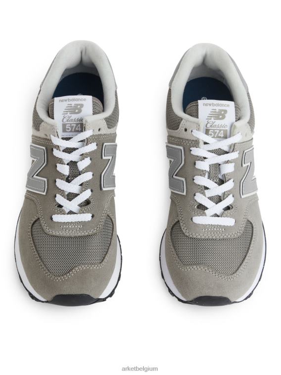 ARKET schoenen 0DXJP652 groen bladgrijs new balance 574 sportschoenen vrouwen