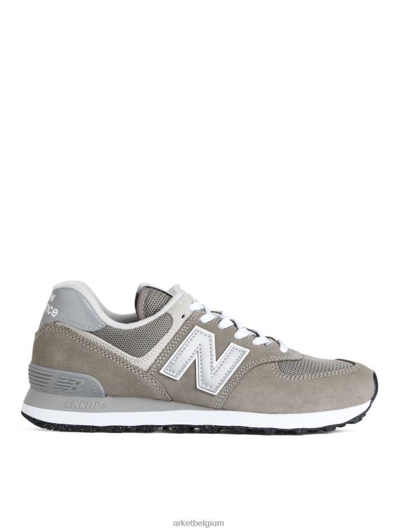 ARKET schoenen 0DXJP652 groen bladgrijs new balance 574 sportschoenen vrouwen